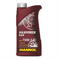 Трансмиссионное масло Mannol 4*4 Max Power 75w140 1л GL-5