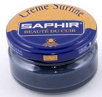 Увлажняющий крем для обуви Saphir Creme Surfine серо-синий (46) 50 мл