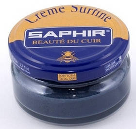 Зволожувальний крем для взуття Saphir Creme Surfine сіро-синій (46) 50 мл