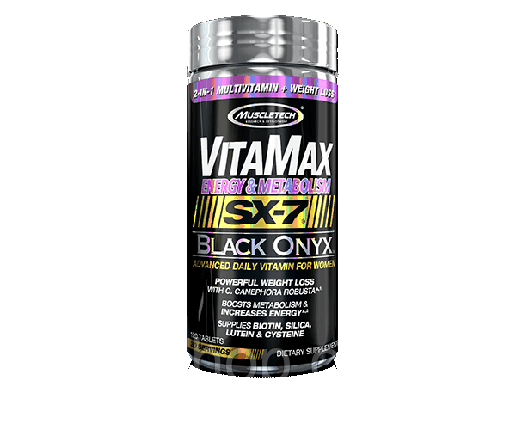 Вітаміни для жінок MuscleTech VitaMax Energy & Metabolism SX-7 Black Onyx for Women 120 таб., фото 1