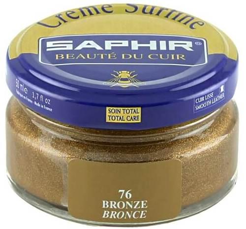Зволожувальний крем для взуття Saphir Creme Surfine бронзовий (76) 50 мл, фото 1