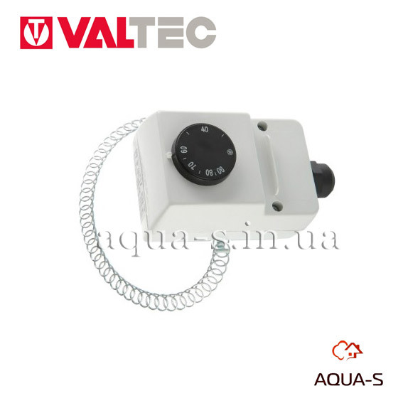 Термостат з накладним датчиком Valtec AC614 220 V регульований контактний (Італія) VT.AC614.0., фото 1