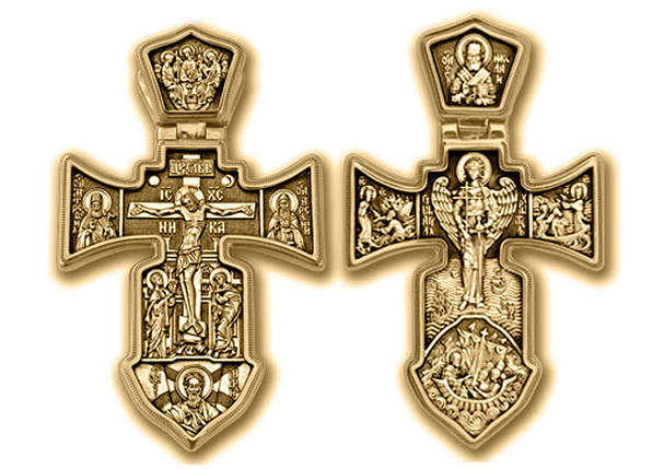 Хрестик хрест Розп'ять Ангел Хранитель зі Святковими. Хрест Моряка., фото 2