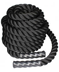 Канат для кросфіту12м black LiveUp LS3676-12