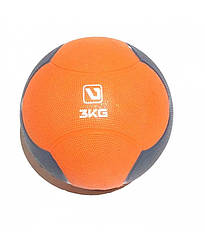 Медбол твердий 3 кг MEDICINE BALL LiveUp LS3006F-3