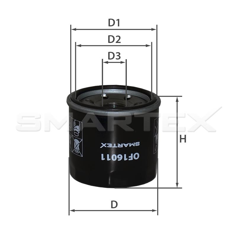 Фильтр масляный SMARTEX OF16011 (SCT SM 160) CHERY QQ, DAEWOO Matiz, SUZUKI SWIFT II, VITARA II - фото 1 - id-p629096667