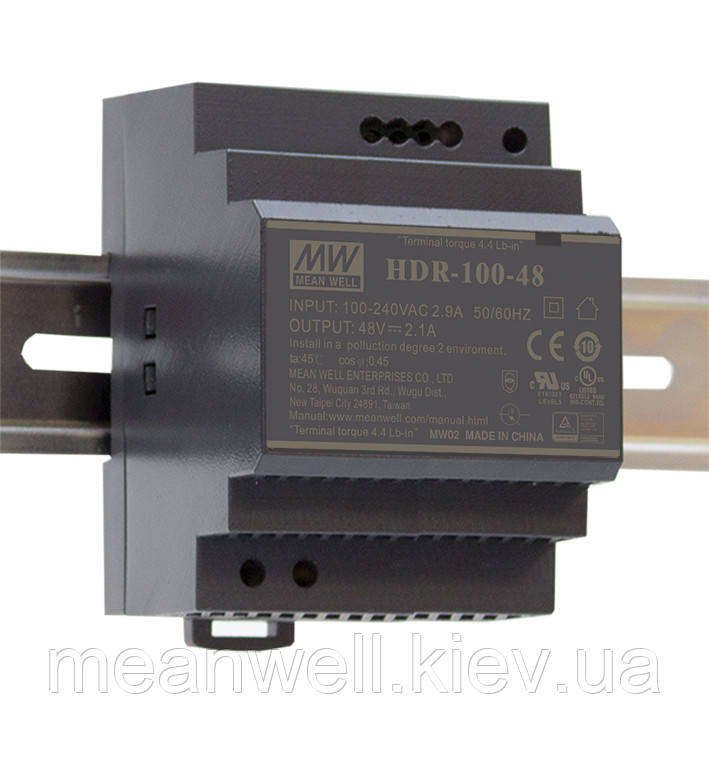 HDR-100-15 Блок живлення на Din-рейку Mean Well 92вт, 15в, 6.13А