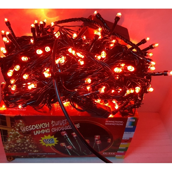 Гірлянда на 300 LED червона, фото 1