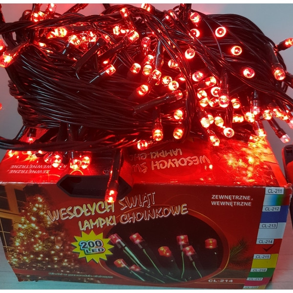 Гірлянда на 200 LED червона, фото 1