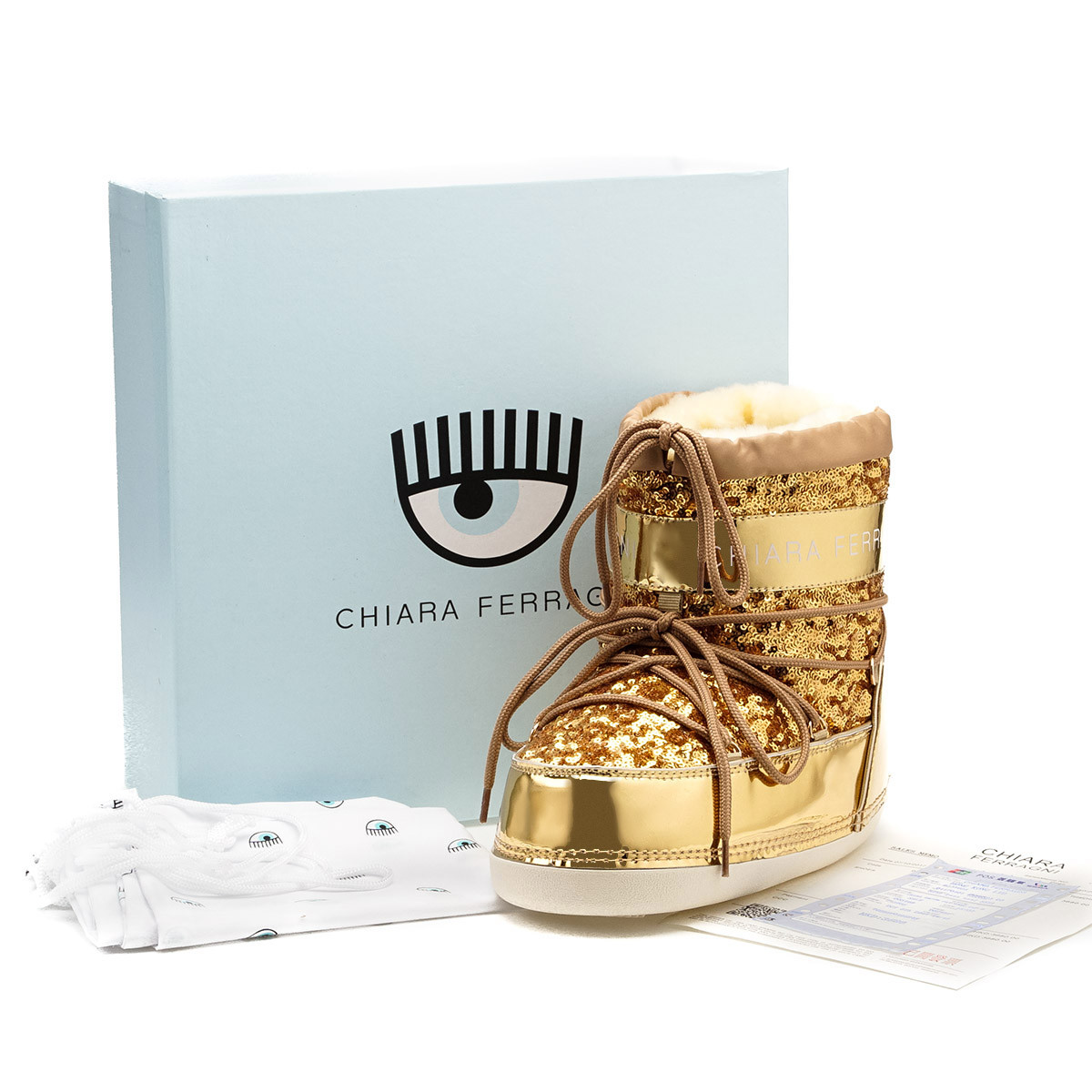 Snow Boots  Chiara Ferragni (Gold) (Size S,M,L)