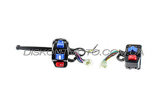 Блоки кнопок керма (пара) 4T GY6 50 139QMB (диск/барабан, кріплення, важіль) LIPAI