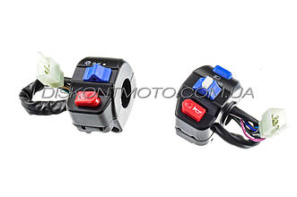 Блок кнопок на кермо (пара) 4T GY6 50 139QMB (диск/диск) LIPAI