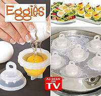 Формочки для варки яиц без скорлупы 6шт (Eggies).