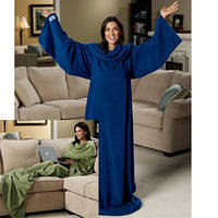 Плед с рукавами Snuggie Blanket(Синий)