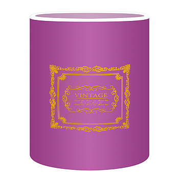 Коробка для квітів "Вінтаж" (15х14 см) фіолетова