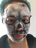 Киснева очисна тканинна маска для обличчя Purederm Deep Purifying Black O2 Bubble Mask Вугілля, фото 7