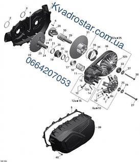 Запчастини на варіатор Brp can am