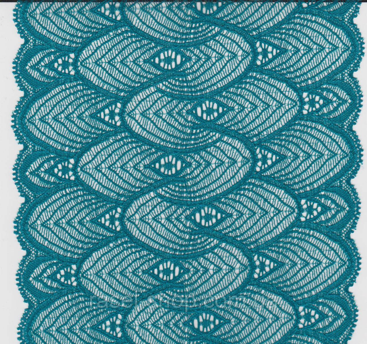 Мереживо стрейч 17см 1211-1516 YESIL, фото 1