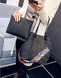 Жіноча сумка набір + міні сумочка рудий опт, фото 5