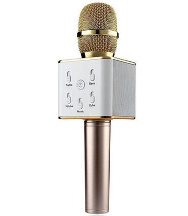 Бездротовий караоке-мікрофон bluetooth MHZ Q7 Gold, фото 2