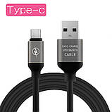 Шнур кабель живлення для телефону candy cable USB 3.1 Type C 1м, фото 2