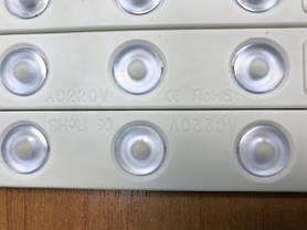 Світлодіодний модуль лінзований SMD2835 2W 220V білий IP65 Код.59155, фото 2