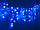 Гірлянда бахрома 3х07 м, 100 led, чорний дріт, синій колір, фото 5