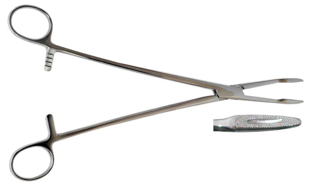 Корнцанг зігнутий 256мм, фото 1