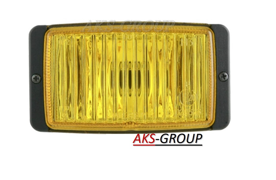 Скло на фару ближнього світла Wesem HM1 138Х78 мм жовте HSJ/004