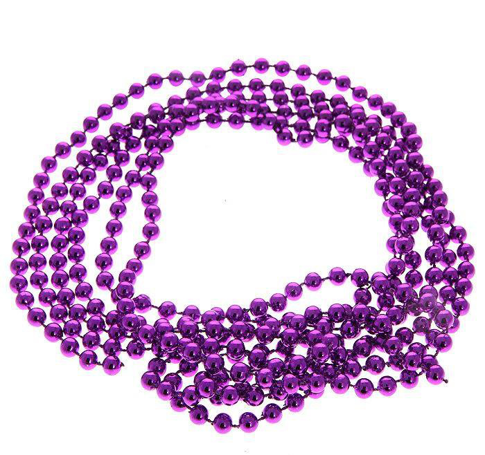 Буси на ялинку, колір: фіолетовий 10мм х10 м