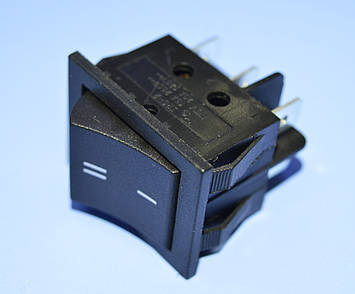 Вимикач RS-202 (SW-IRS-2) чорний 2-групи ON-ON(I-II), PRK0096