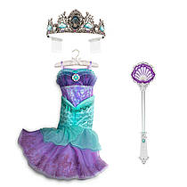 Карнавальний костюм русалоньки Аріель Плаття + корона + чарівна паличка Disney