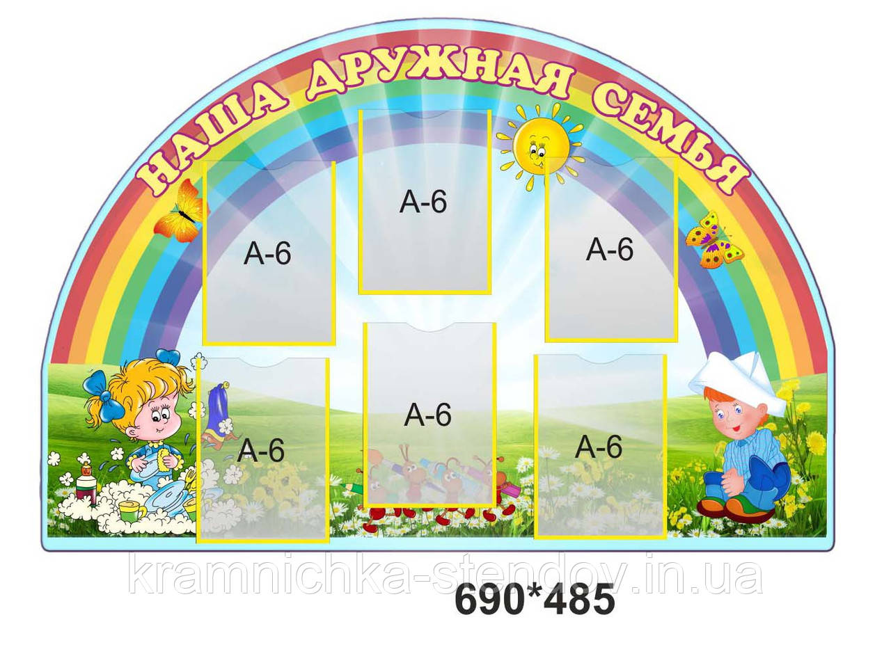 Стенди для фотографій "Наша дружна сім'я"