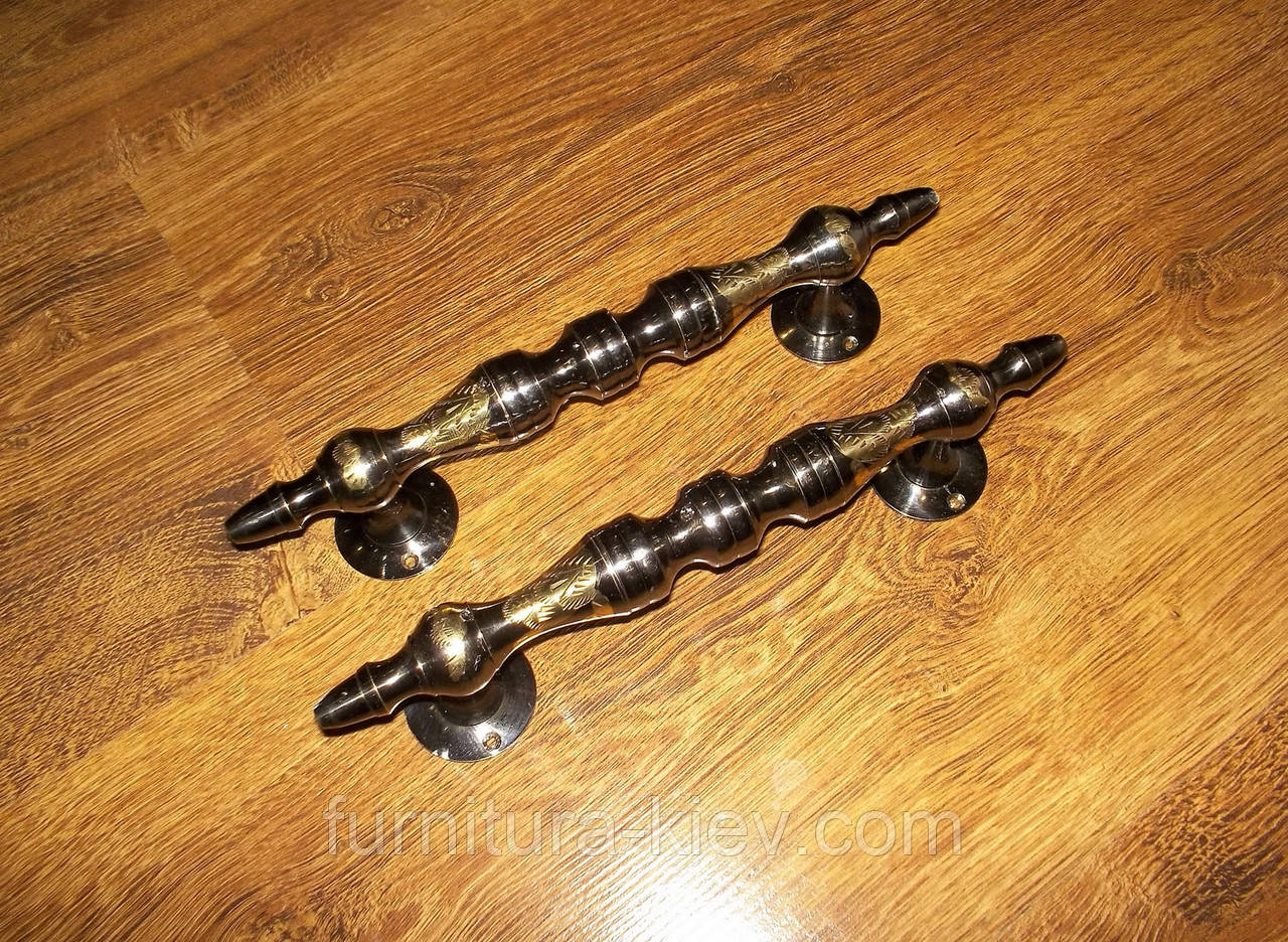 Ручки дверні латунні Індія 24 см, фото 1