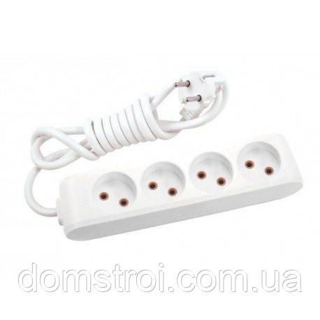 Подовжувач 4 гнізда 3 м без уземлення VIKO Multi-let, фото 1