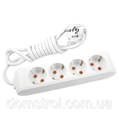 Подовжувач 4 гнізда 2 м із заземленням VIKO Multi-let