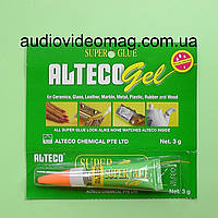 Супер-клей Alteco Гель, 3 грамма, моментальный