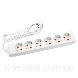 Подовжувач 6 гнізд 5 м із заземленням VIKO Multi-let