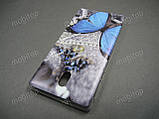 Силіконовий TPU чохол Nokia 3 (Blue butterfly), фото 2