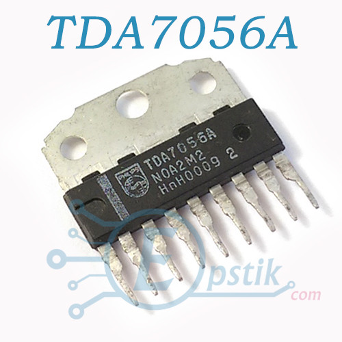 TDA7056A, аудіо підсилювач з мостовим включенням навантаження, 3Вт, 3В-18В, HSIP9