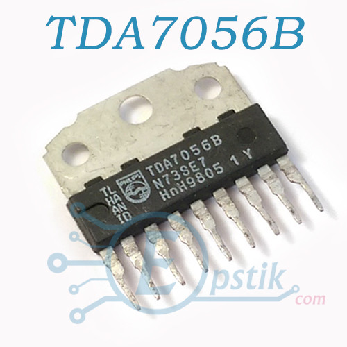 TDA7056B, Аудіо підсилювач мостовий, 5Вт, 4.5-18В, HSIP-9