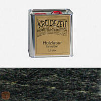 Натуральна лазур для дерева кольорова Kreidezeit Holzlasur außen / Ebenholz / колір чорне дерево 2,5 l 