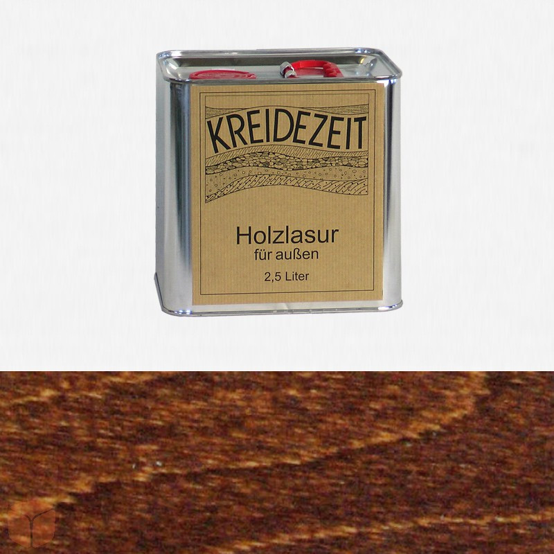 Натуральная лазурь по дереву цветная Kreidezeit Holzlasur außen / Palisander / цвет палисандр 2,5 l - фото 1 - id-p631670820