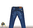 Джинси чоловічі звужені слім Mario синього кольору з потертостями 31 р, фото 2