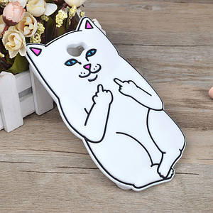 Гумовий 3D чохол Finger cat для Huawei Y5 II (Y5 2)