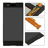 Дисплей (екран) для Sony G3112 Xperia XA1 Dual, G3116 Соні G3121, G3125 + тачскрін, колір чорний, оригінал