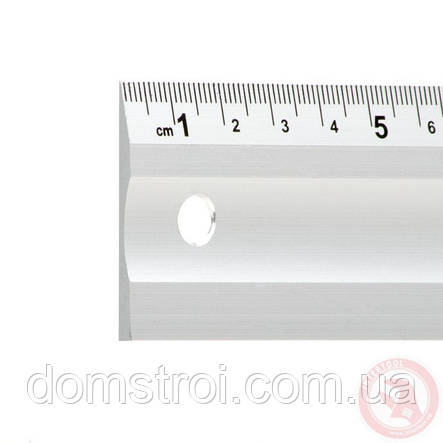 Лінійка будівельна алюмінієва 400 мм INTERTOOL MT-2002, фото 2