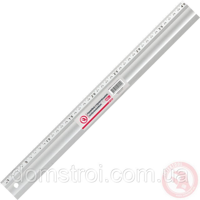Лінійка будівельна алюмінієва 400 мм INTERTOOL MT-2002