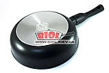 Сковорода алюмінієва 24 см (h-7,5 см) глибока з антипригарним покриттям і знімною ручкою БІОЛ "Елегант" 24091P, фото 4