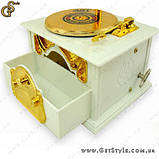 Музична скринька — "Золотий Граммофон" — 24 х 13 см., фото 2